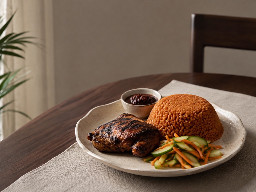 Freshly prepared local food